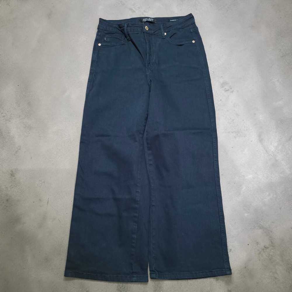 Judy Blue Garment Dyed Black Wide Leg Jeans Size 9 / 29 - W28 x L23 Crop